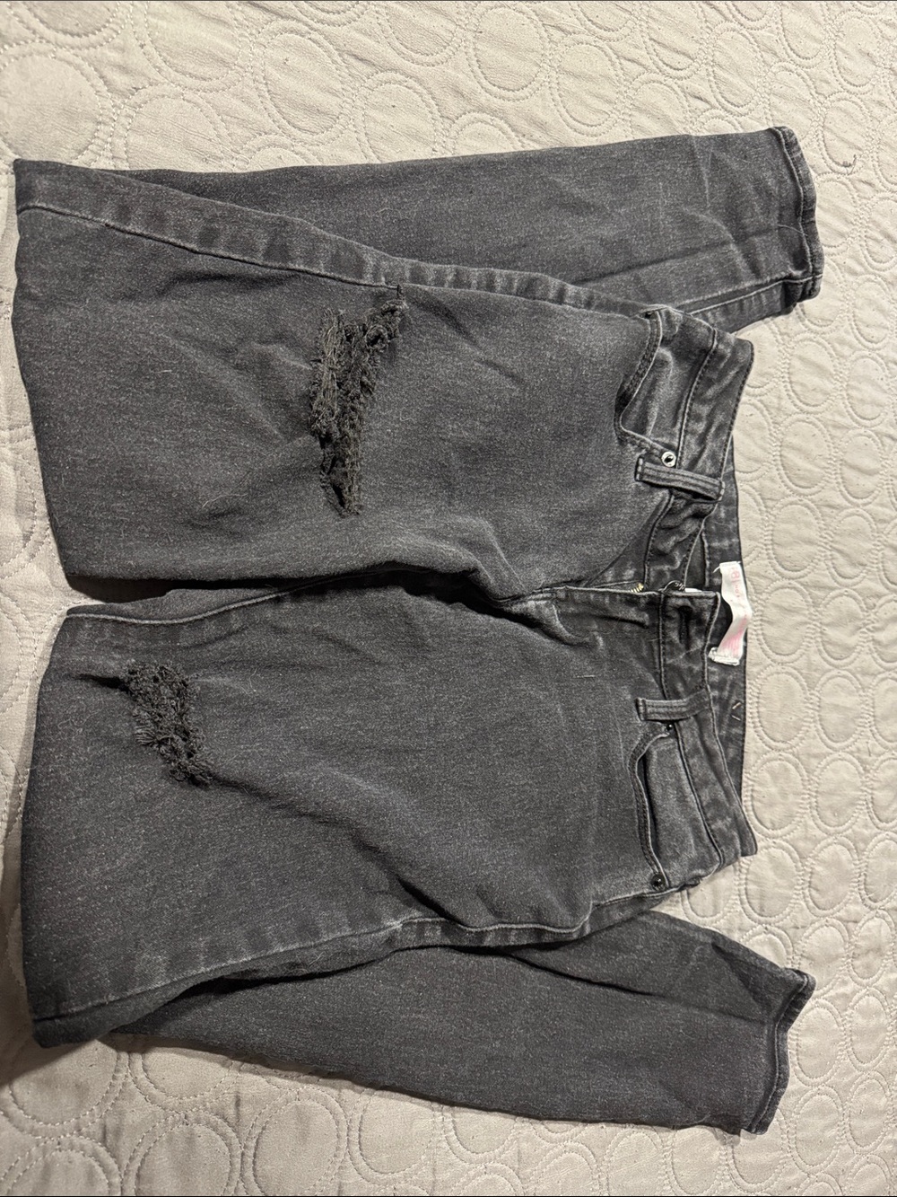 No Boundaries Black Skinny Distressed Jeans